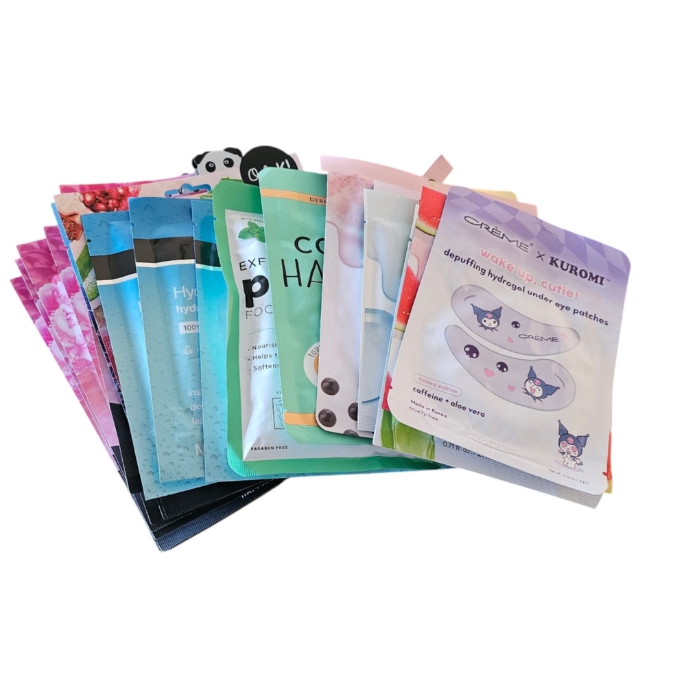 Assorted Skin Care Masks, Set Of 25